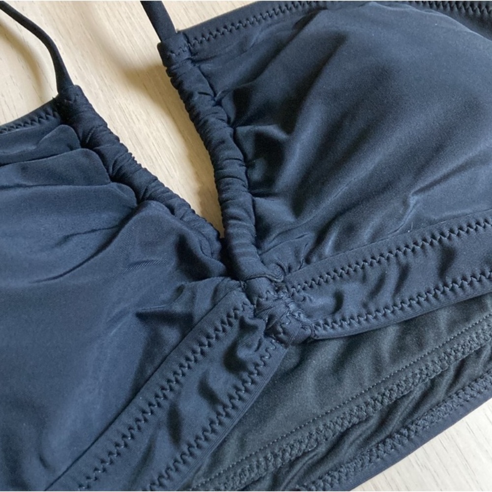 NWT Blooming Jelly Hi-Waist Black Bikini Set, Size Large, Women's Swimwear Set - Picture 7 of 11